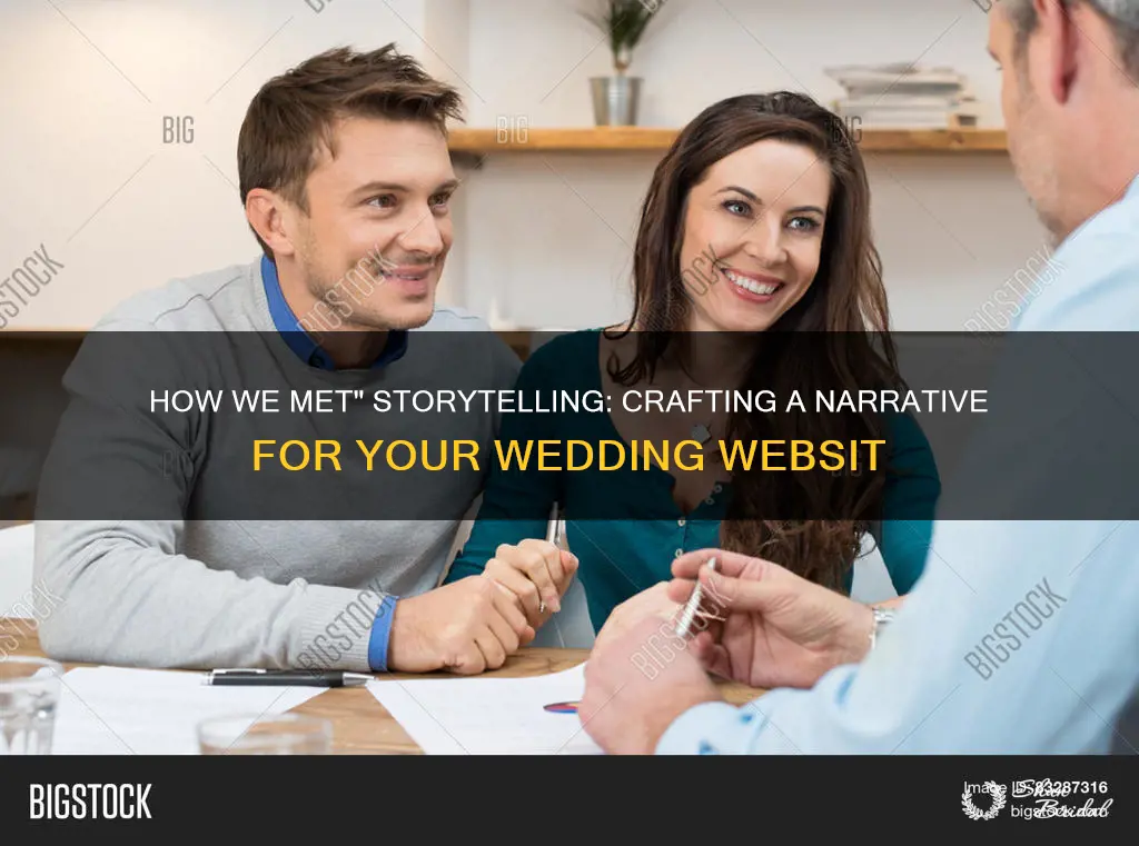 how to write a how we met for wedding website