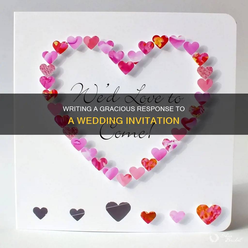 how to write a letter accepting a wedding invitation