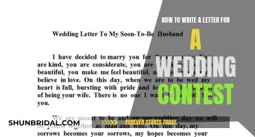 Crafting the Perfect Wedding Contest Entry: A Guide to Writing a Winning Letter