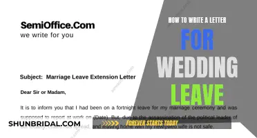 Requesting Wedding Leave: Crafting a Convincing Letter