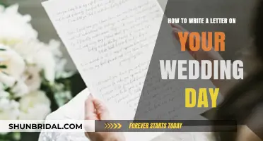 Crafting a Heartfelt Wedding Day Letter: Tips and Inspiration
