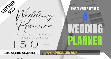 Writing to a Wedding Planner: Crafting the Perfect Letter