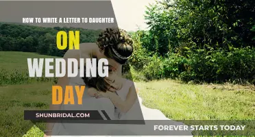 Heartfelt Words: Crafting a Wedding Day Letter to Your Daughter