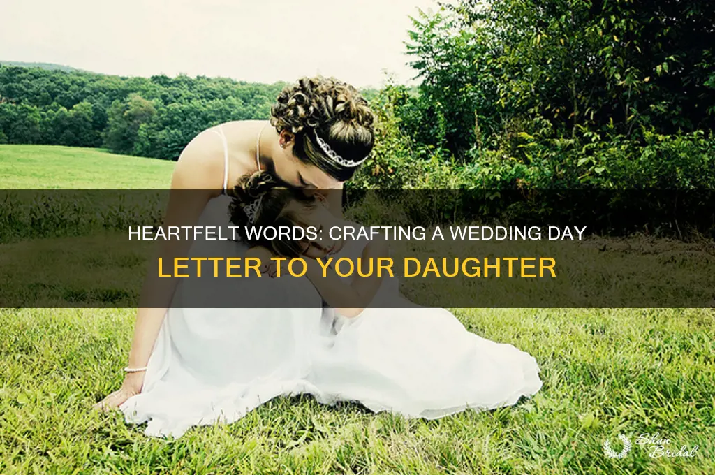 how to write a letter to daughter on wedding day