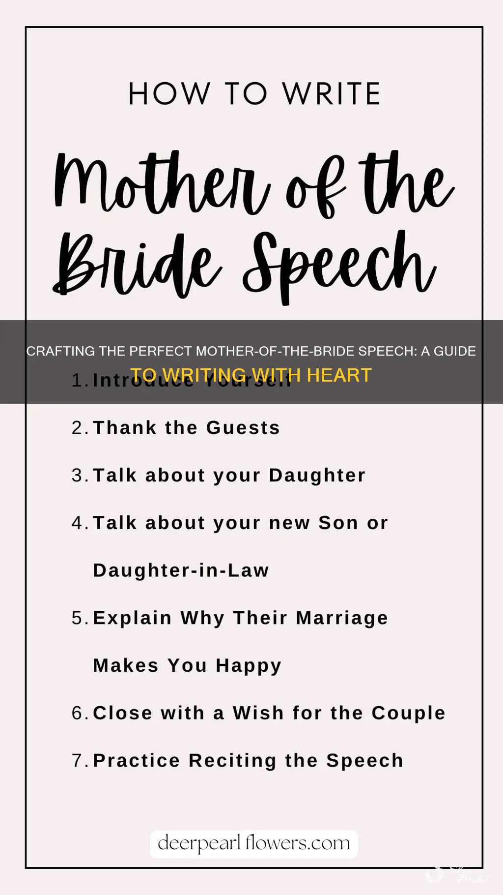 how to write a mother of the bride wedding speech