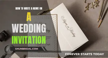 Writing Names on Wedding Invitations: A Step-by-Step Guide