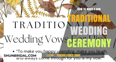 Crafting Unique Vows: A Guide to Non-Traditional Wedding Ceremonies