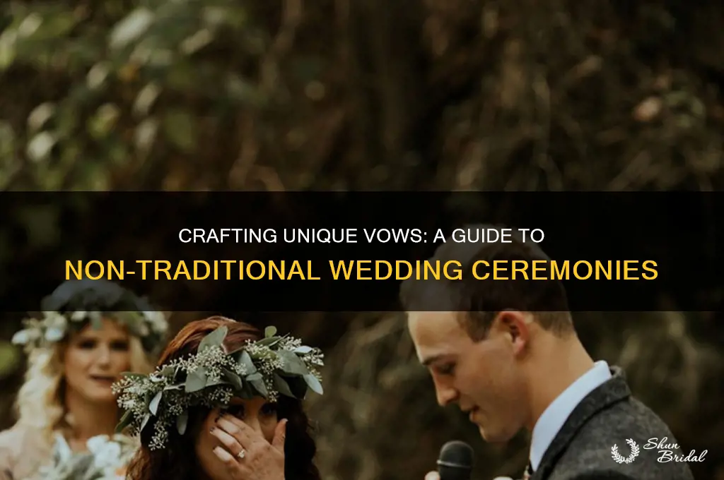 how to write a non traditional wedding ceremony