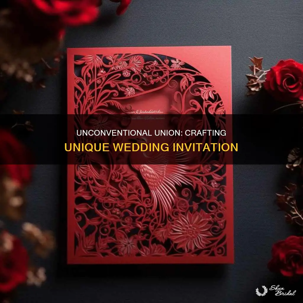 how to write a non traditional wedding invitation