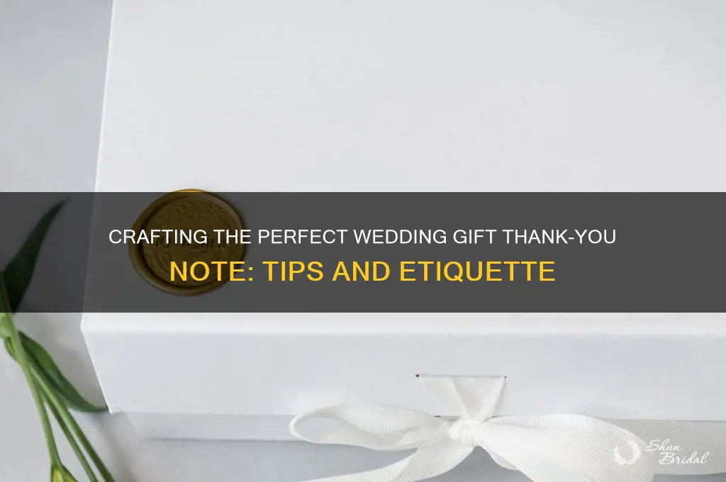 how to write a note for wedding gift
