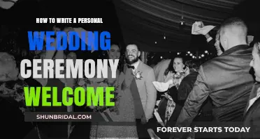 Crafting a Heartfelt Personal Wedding Ceremony Welcome: Tips and Ideas