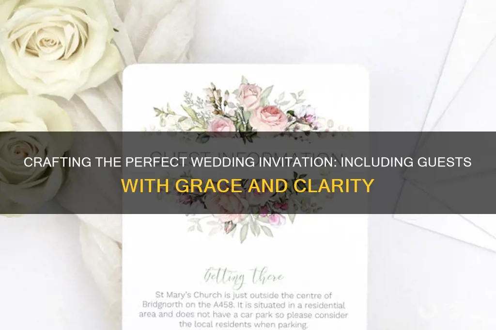 how to write a proper wedding invation out with guest