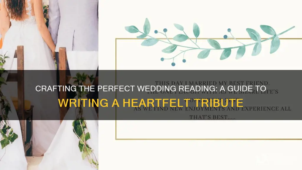 how to write a reading for a wedding