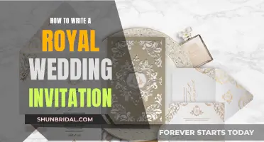 Writing a Royal Wedding Invitation: Etiquette and Style Guide