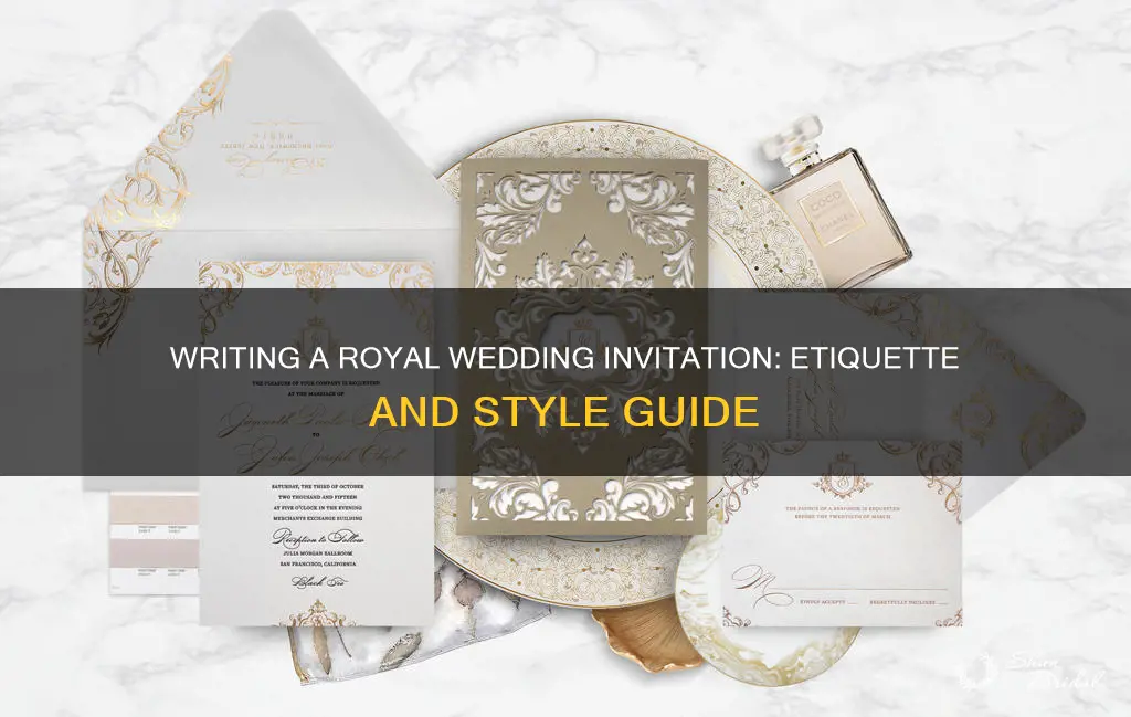 how to write a royal wedding invitation