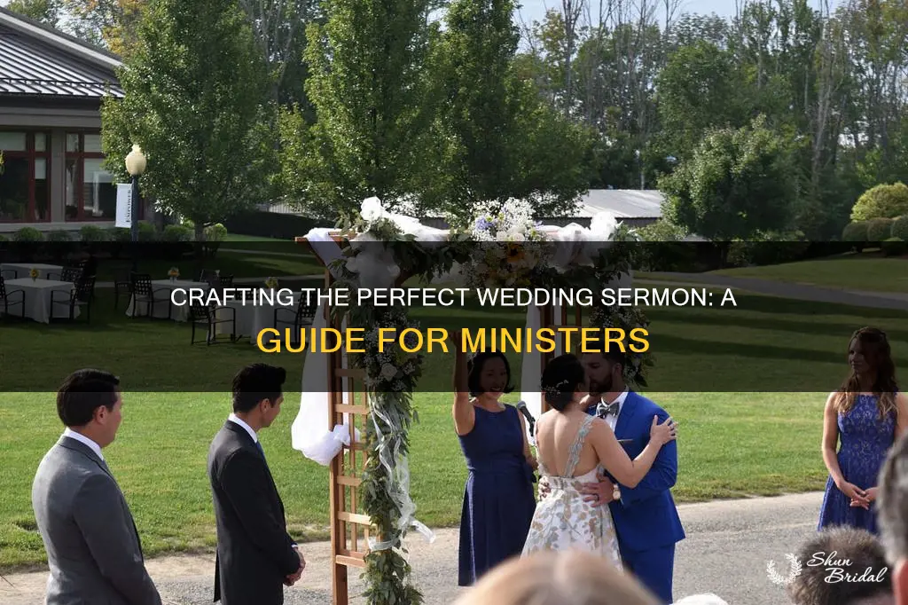 how to write a sermon for a wedding