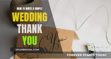 Expressing Gratitude: Crafting a Simple and Sincere Wedding Thank You