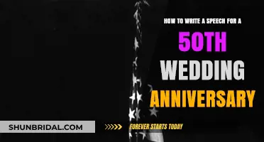 Crafting a Heartfelt 50th Wedding Anniversary Speech: Tips and Ideas