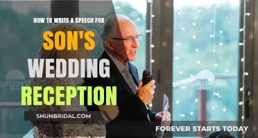 Crafting a Heartfelt Speech for Your Son's Wedding Reception