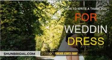 Expressing Gratitude for a Wedding Dress Gift