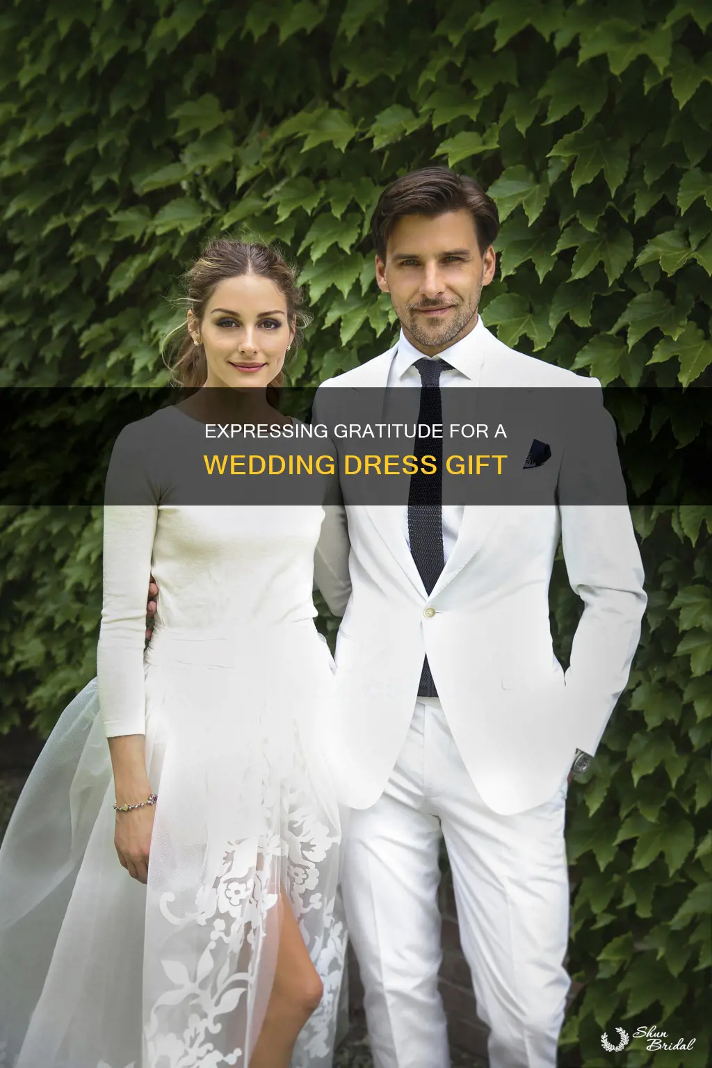 how to write a thank you for wedding dress