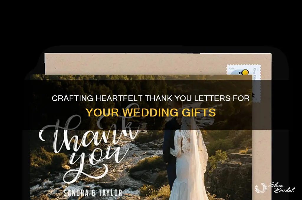 how to write a thank you letter for wedding gifts
