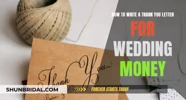 Expressing Gratitude: Crafting a Heartfelt Thank You Letter for Wedding Monetary Gifts