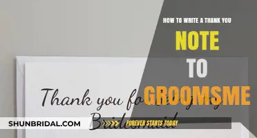 Expressing Gratitude: Crafting the Perfect Thank You Note for Groomsmen