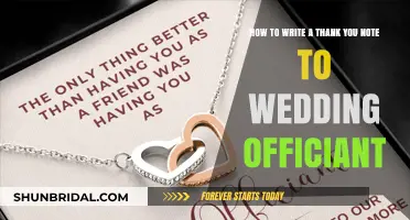 Expressing Gratitude: Crafting the Perfect Thank You Note to Your Wedding Officiant