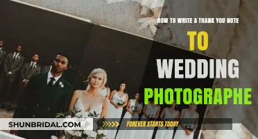 Expressing Gratitude: Thanking Your Wedding Photographer