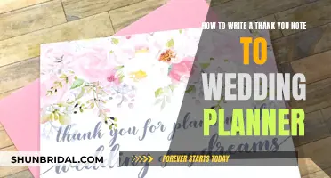 Gratitude for Wedding Planners: Crafting a Heartfelt Thank-You Note