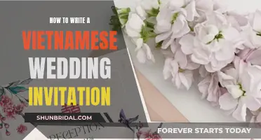 Writing Vietnamese Wedding Invitations: A Step-by-Step Guide