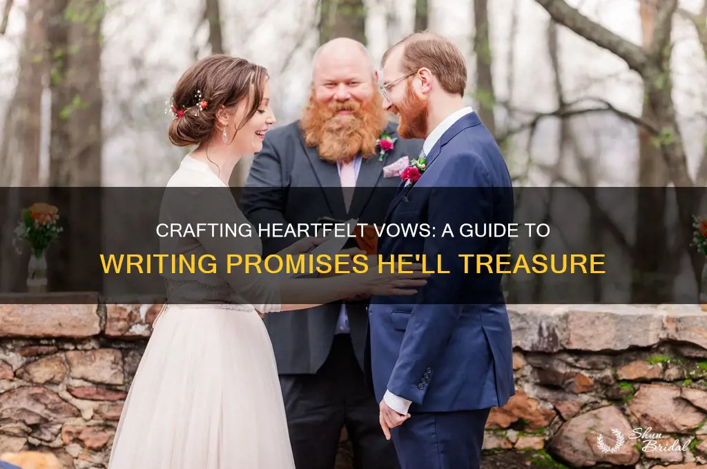 how to write a vow for him