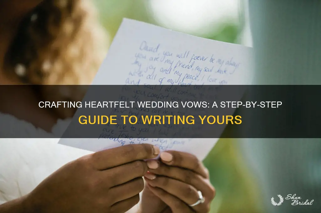 how to write a vow