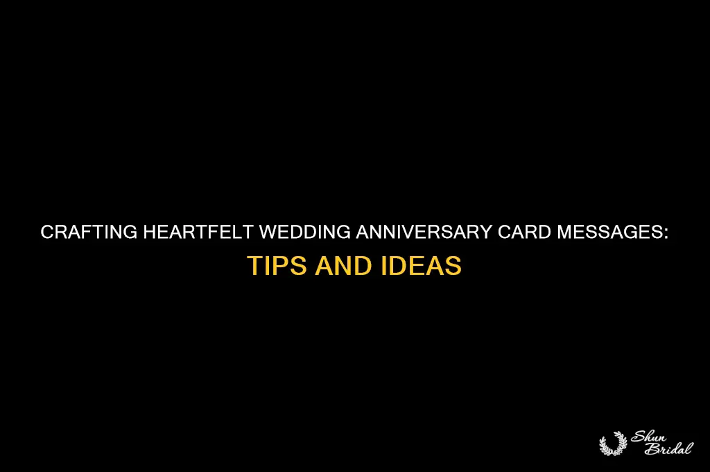 how to write a wedding anniversary card
