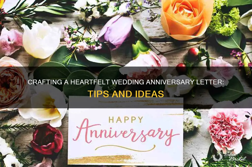how to write a wedding anniversary letter