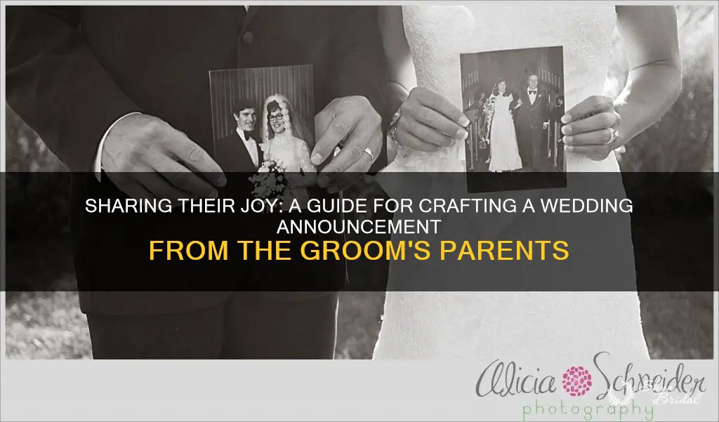 how to write a wedding announcement from the groom