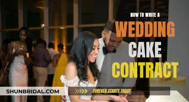 Crafting a Wedding Cake Contract: Key Considerations