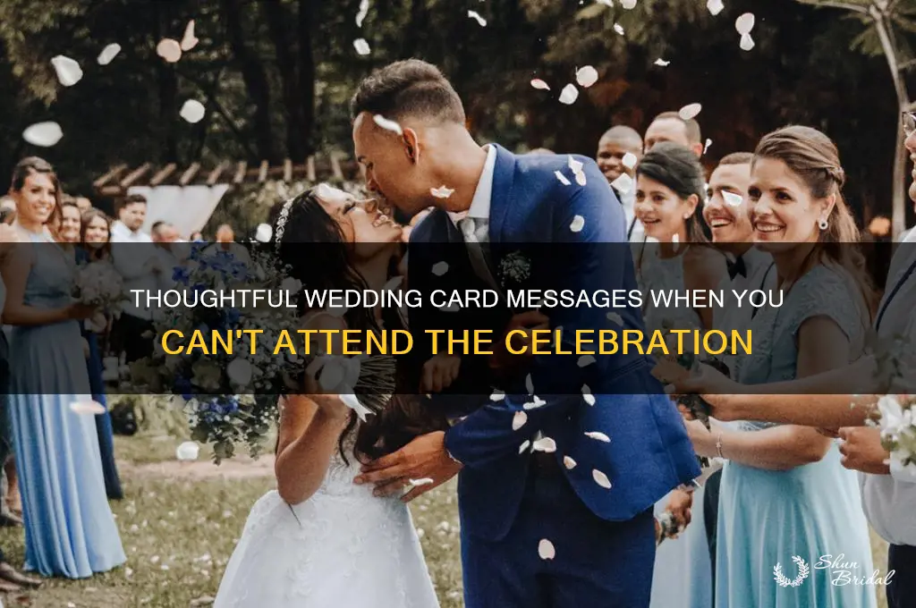 how to write a wedding card not attending