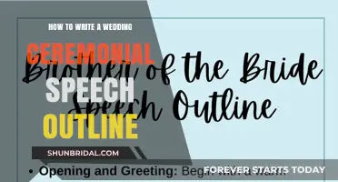Crafting the Perfect Wedding Speech: A Step-by-Step Outline Guide