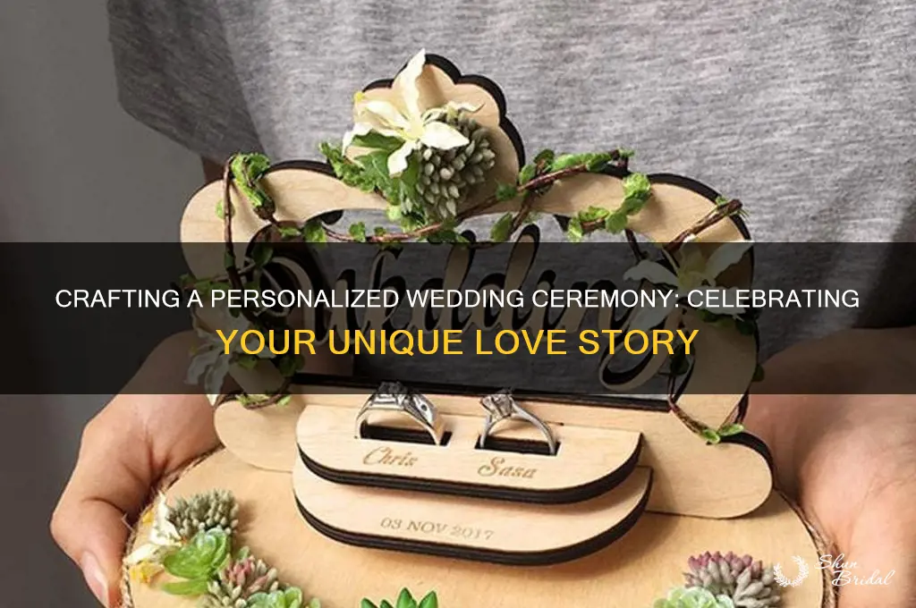 how to write a wedding ceremony about me