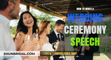 Crafting the Perfect Wedding Ceremony Speech: Tips and Tricks