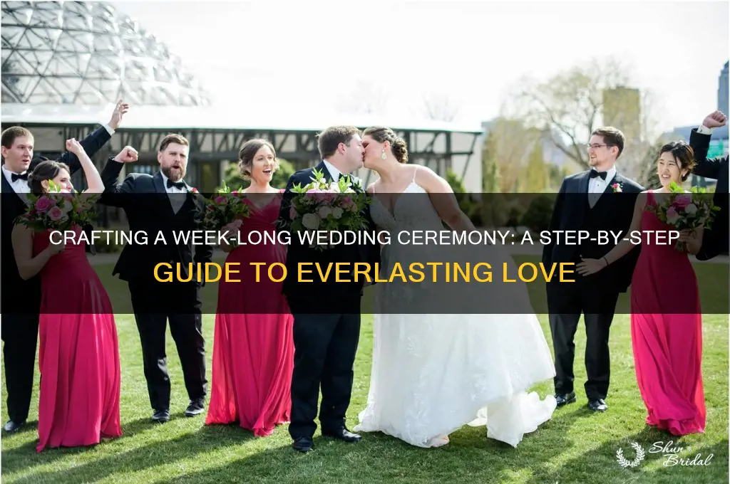how to write a wedding ceremony to last a week