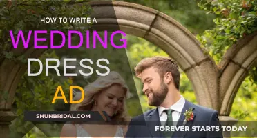 Crafting the Perfect Wedding Dress Ad