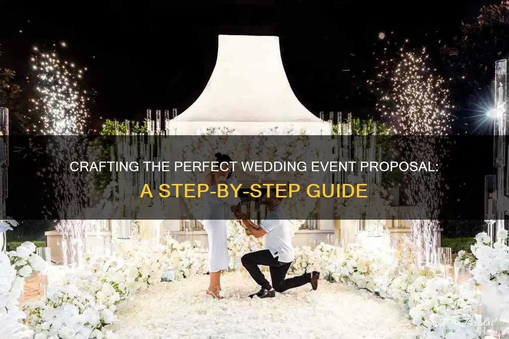 how to write a wedding event proposal