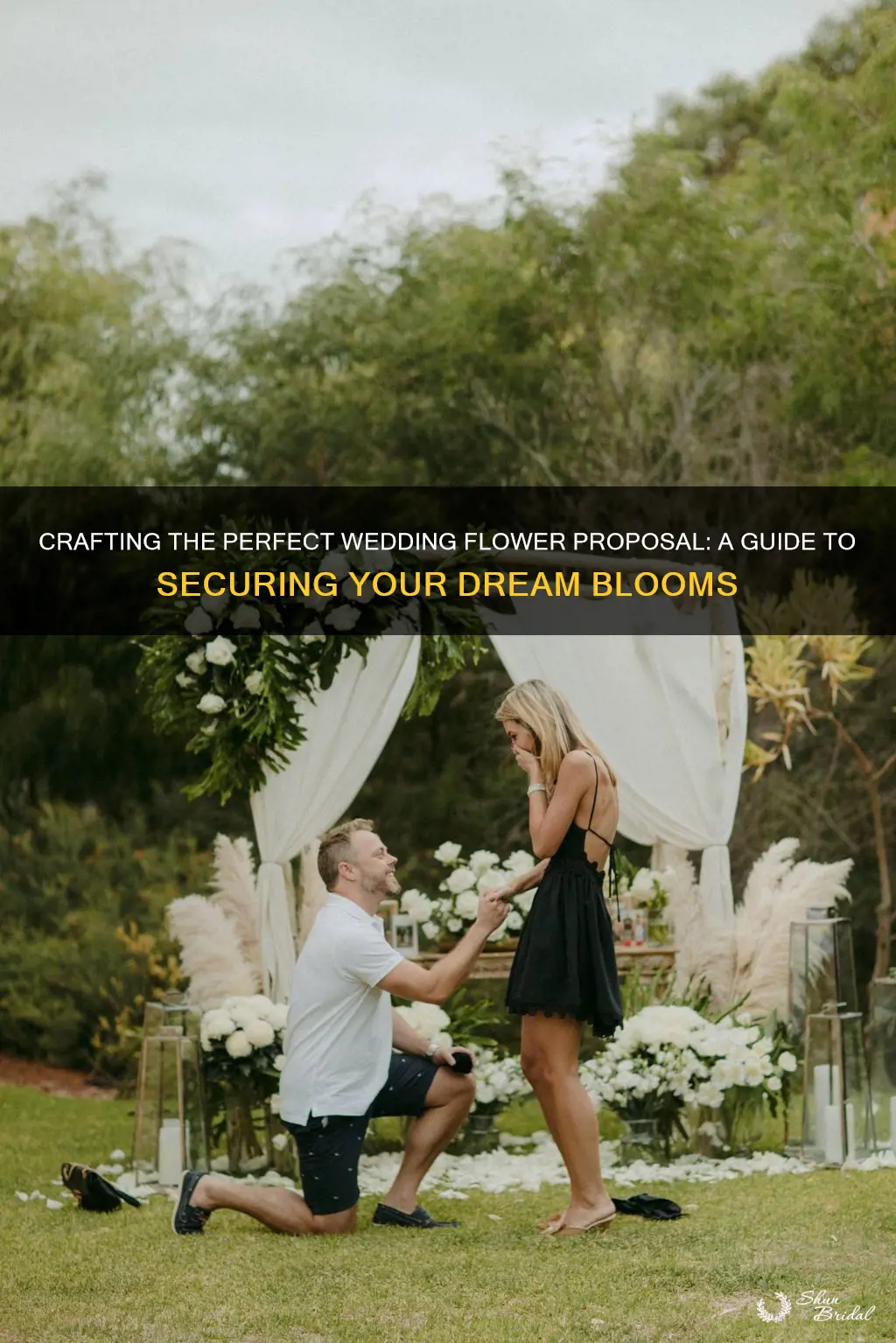 how to write a wedding flower proposal