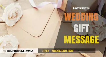 Crafting the Perfect Wedding Gift Message: Tips and Ideas