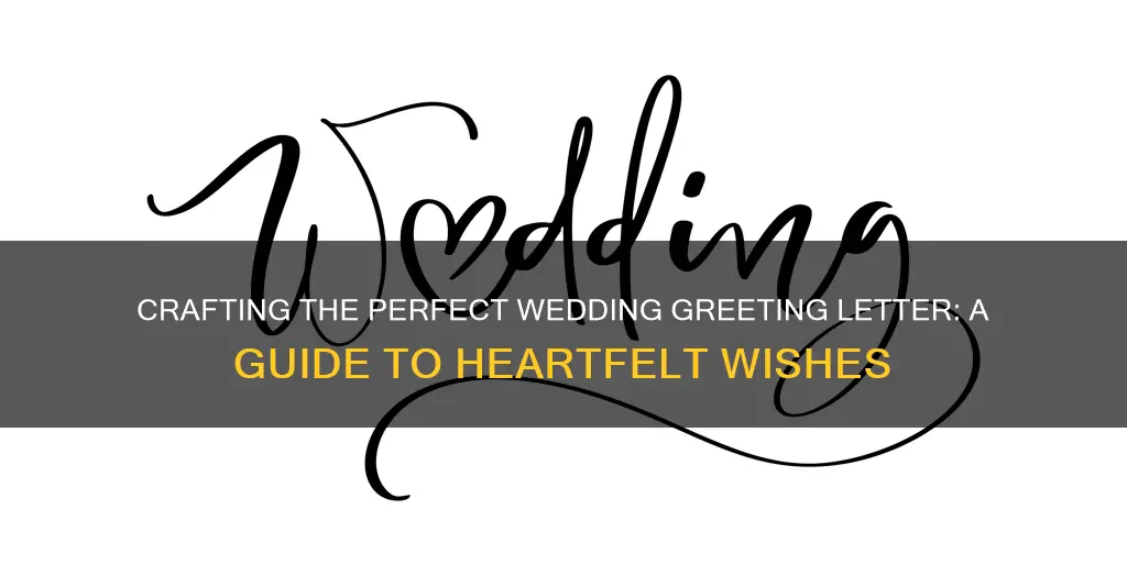 how to write a wedding greeting letter