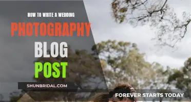 The Art of Capturing Love: A Guide to Writing Compelling Wedding Photography Blog Posts