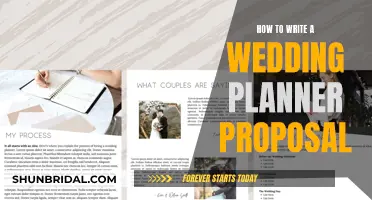 Writing the Perfect Wedding Planner Proposal: A Guide to Standing Out